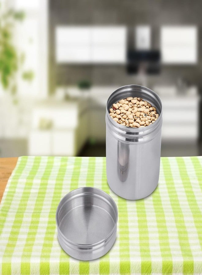 Kodrily 304 Stainless Steel Sealed Food Storage Jar Portable, 1PCS Stainless Steel Tea Jar Tea Canister, Steel Canister Coffee Jar with Lid for Campin Travel Outdoor (Small Size) - Image 2